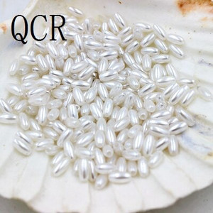 Νέα 4x8mm 144Pcs/Παρτίδα Σχήμα ρυζιού Πολύχρωμη Απομίμηση Πέρλες Χάντρες Χειροτεχνία Διακόσμηση για DIY Βραχιόλια Κολιέ Κατασκευή κοσμημάτων