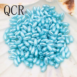 Νέα 4x8mm 144Pcs/Παρτίδα Σχήμα ρυζιού Πολύχρωμη Απομίμηση Πέρλες Χάντρες Χειροτεχνία Διακόσμηση για DIY Βραχιόλια Κολιέ Κατασκευή κοσμημάτων