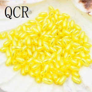 Νέα 4x8mm 144Pcs/Παρτίδα Σχήμα ρυζιού Πολύχρωμη Απομίμηση Πέρλες Χάντρες Χειροτεχνία Διακόσμηση για DIY Βραχιόλια Κολιέ Κατασκευή κοσμημάτων