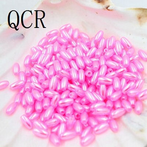Νέα 4x8mm 144Pcs/Παρτίδα Σχήμα ρυζιού Πολύχρωμη Απομίμηση Πέρλες Χάντρες Χειροτεχνία Διακόσμηση για DIY Βραχιόλια Κολιέ Κατασκευή κοσμημάτων