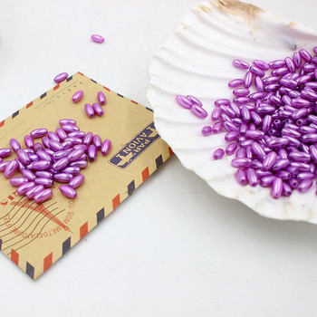 Нови 4x8 mm 144 бр./Партида Многоцветни имитации на перли с форма на ориз Мъниста Занаяти Декорация за Направи си сам Гривни Колиета Изработка на бижута