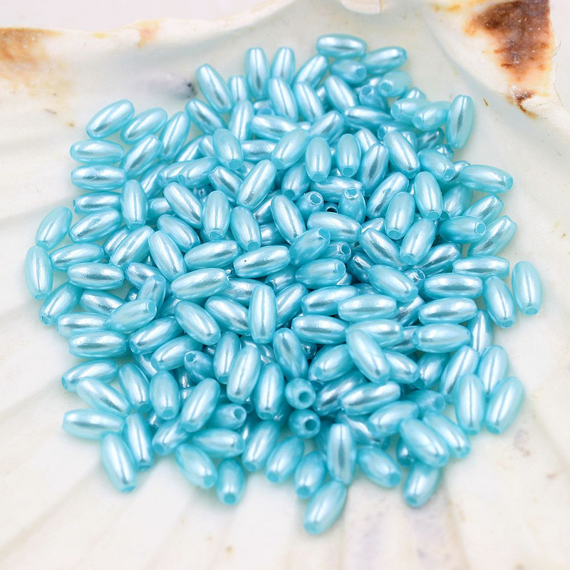 Uus 4x8mm 144tk/partii riisi kuju mitmevärviline imitatsioon pärlid helmed käsitöö kaunistus meisterdamiseks käevõrud kaelakeed ehete tegemine