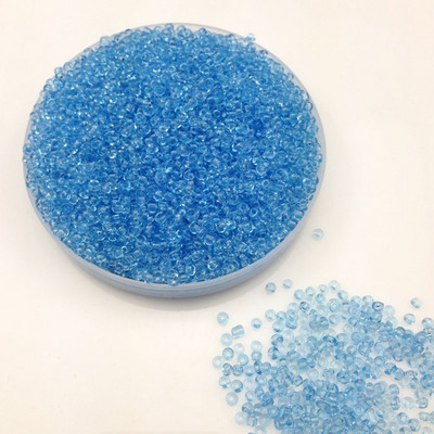 16g 1000ks 2mm priehľadné okrúhle korálky na odev, voľné dištančné korálky, sklenené korálky Cezch, ručne vyrobené šperky, korálky TM2M