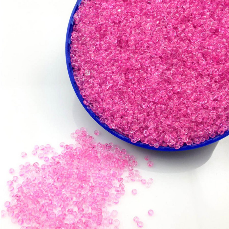 16g 1000ks 2mm priehľadné okrúhle korálky na odev, voľné dištančné korálky, sklenené korálky Cezch, ručne vyrobené šperky, korálky TM2M