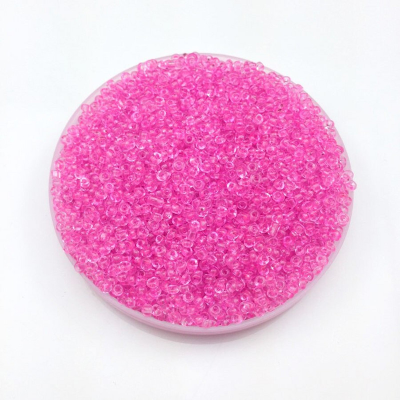 16g 1000ks 2mm priehľadné okrúhle korálky na odev, voľné dištančné korálky, sklenené korálky Cezch, ručne vyrobené šperky, korálky TM2M