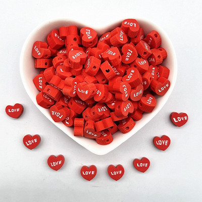30 buc/lot 10 mm margele cu model de Crăciun margele de distanțare din argilă polimerică margele libere pentru realizarea de bijuterii, accesorii pentru lanțuri de mână DIY