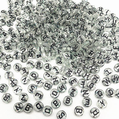 500 ks 7x4mm všetky druhy zmiešaných písmen akrylových korálok voľné dištančné korálky na výrobu šperkov DIY odevné doplnky