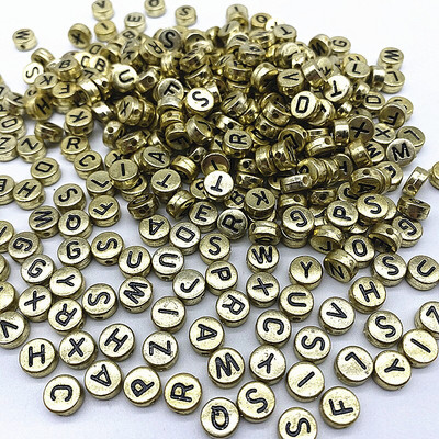 500 ks 7x4mm všetky druhy zmiešaných písmen akrylových korálok voľné dištančné korálky na výrobu šperkov DIY odevné doplnky