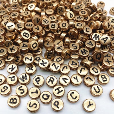 500 ks 7x4mm všetky druhy zmiešaných písmen akrylových korálok voľné dištančné korálky na výrobu šperkov DIY odevné doplnky
