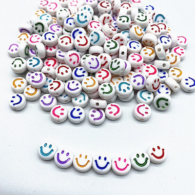 500 ks 7x4mm všetky druhy zmiešaných písmen akrylových korálok voľné dištančné korálky na výrobu šperkov DIY odevné doplnky