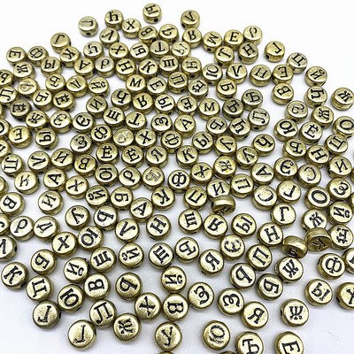 500 ks 7x4mm všetky druhy zmiešaných písmen akrylových korálok voľné dištančné korálky na výrobu šperkov DIY odevné doplnky