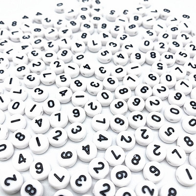 500 ks 7x4mm všetky druhy zmiešaných písmen akrylových korálok voľné dištančné korálky na výrobu šperkov DIY odevné doplnky