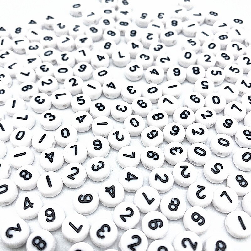 500 ks 7x4mm všetky druhy zmiešaných písmen akrylových korálok voľné dištančné korálky na výrobu šperkov DIY odevné doplnky