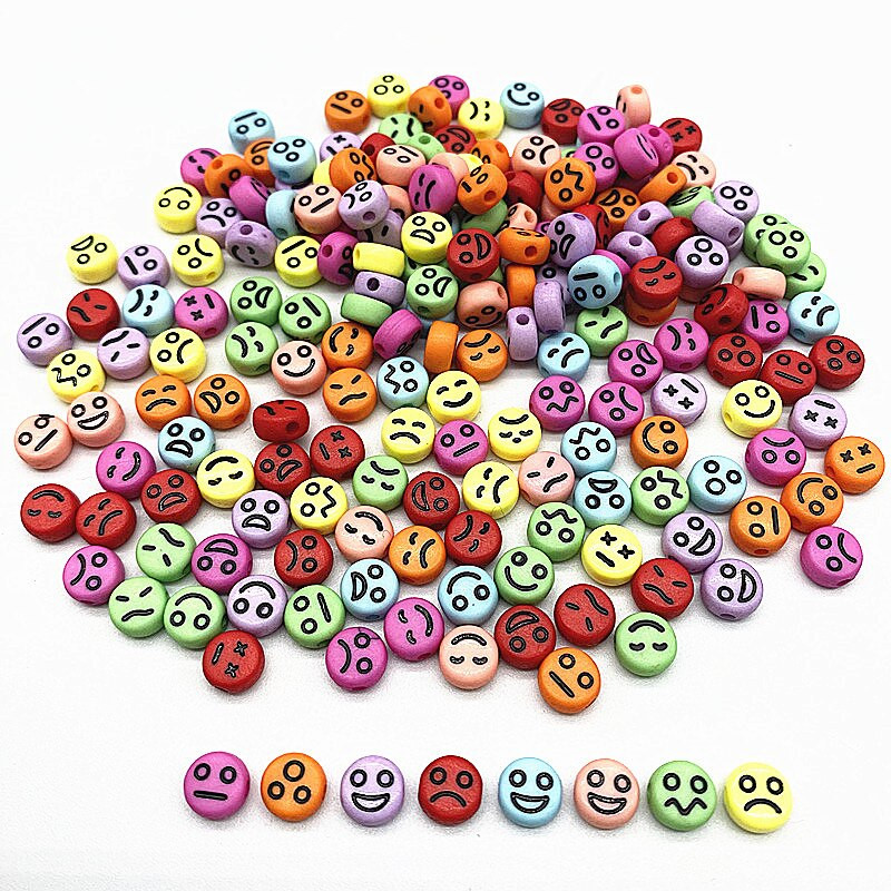 500 ks 7x4mm všetky druhy zmiešaných písmen akrylových korálok voľné dištančné korálky na výrobu šperkov DIY odevné doplnky