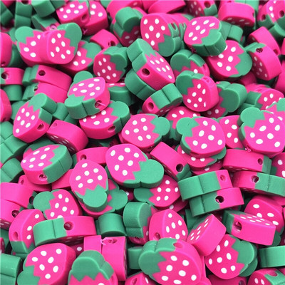 30 ks/sada 10 mm ovocné korálky z polymérovej hliny, korálky z rôznych farieb, dištančné korálky z polymérovej hliny na výrobu šperkov, náramok, náhrdelník.