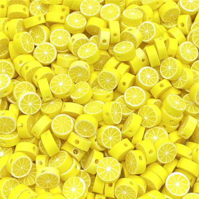 30 ks/sada 10 mm ovocné korálky z polymérovej hliny, korálky z rôznych farieb, dištančné korálky z polymérovej hliny na výrobu šperkov, náramok, náhrdelník.