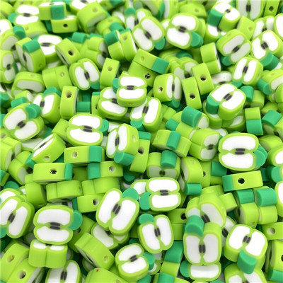 30 ks/sada 10 mm ovocné korálky z polymérovej hliny, korálky z rôznych farieb, dištančné korálky z polymérovej hliny na výrobu šperkov, náramok, náhrdelník.