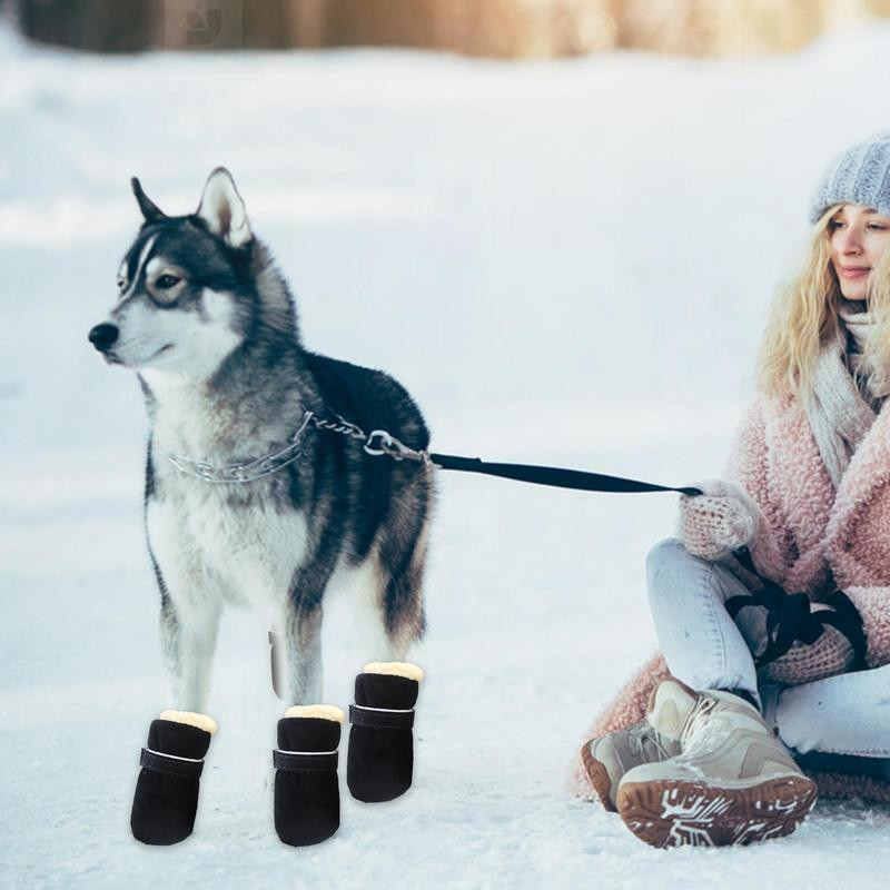 Zimné topánky pre šteniatka, odolné proti oderu, chrániče labiek, protišmykové a vetruodolné zimné snehové topánky pre šteniatka