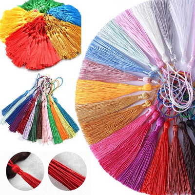 100pcs/lot 13CM Polyester Silk Tassels Fringe Spike Hanging Spike Tassel Curtains For Sewing Curtain Accessorie DIY Craft Making