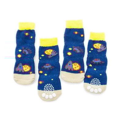 4 ks/sada roztomilých teplých ponožiek do psov, nepremokavých, protišmykových, dažďových čižiem do snehu, gumených bavlnených ponožiek, topánok do domácich zvierat pre šteniatka a mačky, obuv pre psov