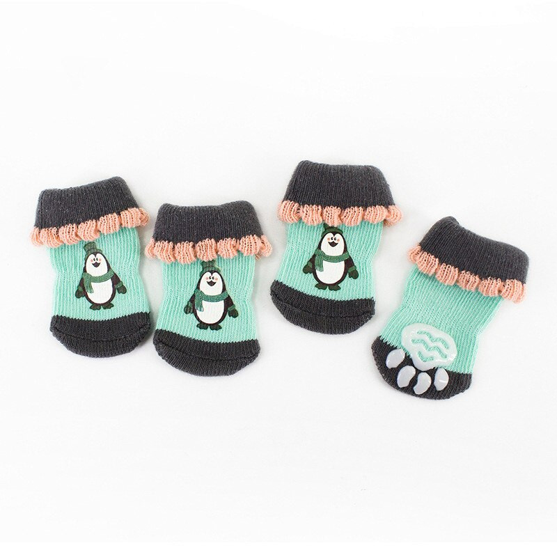 Roztomilé nové ponožky pre domáce zvieratá, farebné ponožky pre psov, ochranné ponožky pre domáce zvieratá, návleky na topánky pre malých psov, oblečenie pre mačky, protišmykové, proti poškriabaniu, ponožky pre šteniatka a mopsíkov