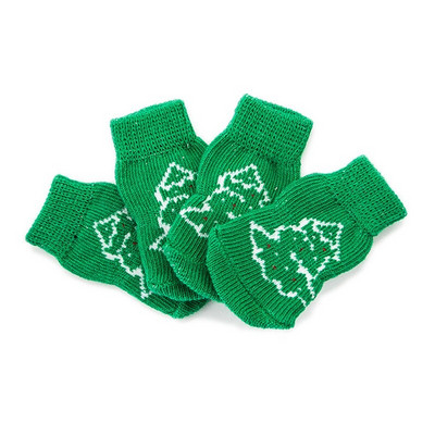 Kutsikasokid Jõulutrükiga Koerad Kudumid Puuvillane Soojem Pehmed Sokid Libisemisvastased Mugavad Sokid Vastupidavad lemmikloomad Hingavad sokid