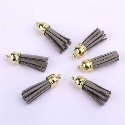 60/100 vnt., 38 mm aukso spalvos zomšos dirbtinės odos kutas, skirtas raktų pakabukui Mobiliųjų telefonų dirželiai Papuošalai Vasariniai „pasidaryk pats“ pakabukų pakabukų paieška