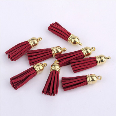 60/100 vnt., 38 mm aukso spalvos zomšos dirbtinės odos kutas, skirtas raktų pakabukui Mobiliųjų telefonų dirželiai Papuošalai Vasariniai „pasidaryk pats“ pakabukų pakabukų paieška