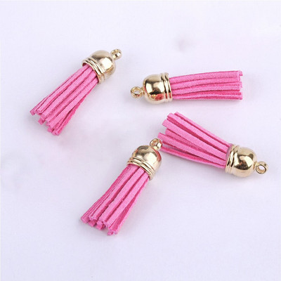 60/100 vnt., 38 mm aukso spalvos zomšos dirbtinės odos kutas, skirtas raktų pakabukui Mobiliųjų telefonų dirželiai Papuošalai Vasariniai „pasidaryk pats“ pakabukų pakabukų paieška