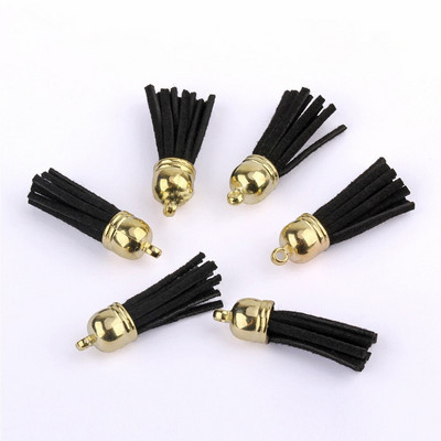 60/100 vnt., 38 mm aukso spalvos zomšos dirbtinės odos kutas, skirtas raktų pakabukui Mobiliųjų telefonų dirželiai Papuošalai Vasariniai „pasidaryk pats“ pakabukų pakabukų paieška