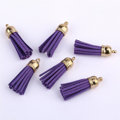 60/100 vnt., 38 mm aukso spalvos zomšos dirbtinės odos kutas, skirtas raktų pakabukui Mobiliųjų telefonų dirželiai Papuošalai Vasariniai „pasidaryk pats“ pakabukų pakabukų paieška