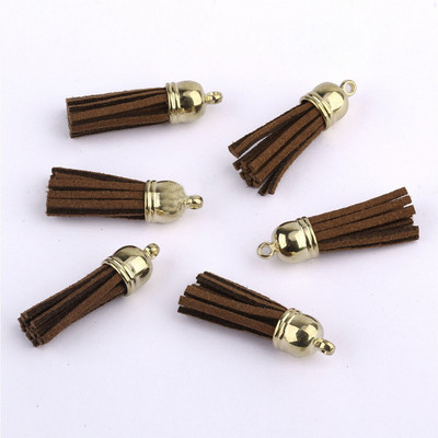 60/100 vnt., 38 mm aukso spalvos zomšos dirbtinės odos kutas, skirtas raktų pakabukui Mobiliųjų telefonų dirželiai Papuošalai Vasariniai „pasidaryk pats“ pakabukų pakabukų paieška