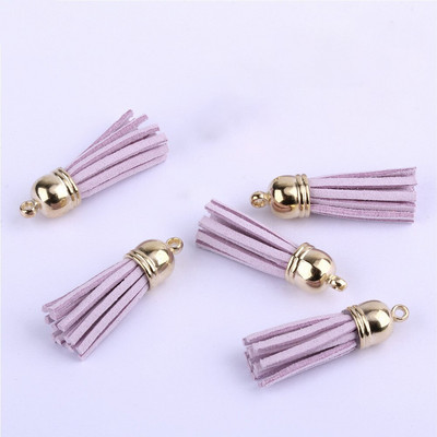 60/100 vnt., 38 mm aukso spalvos zomšos dirbtinės odos kutas, skirtas raktų pakabukui Mobiliųjų telefonų dirželiai Papuošalai Vasariniai „pasidaryk pats“ pakabukų pakabukų paieška