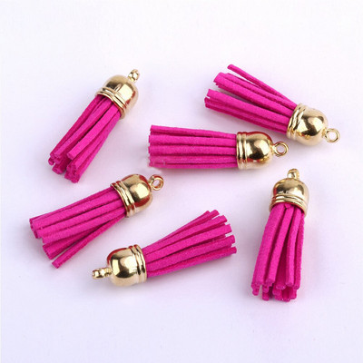 60/100 vnt., 38 mm aukso spalvos zomšos dirbtinės odos kutas, skirtas raktų pakabukui Mobiliųjų telefonų dirželiai Papuošalai Vasariniai „pasidaryk pats“ pakabukų pakabukų paieška