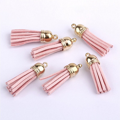 60/100 vnt., 38 mm aukso spalvos zomšos dirbtinės odos kutas, skirtas raktų pakabukui Mobiliųjų telefonų dirželiai Papuošalai Vasariniai „pasidaryk pats“ pakabukų pakabukų paieška