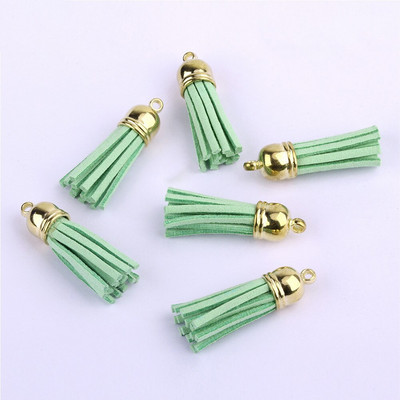 60/100 vnt., 38 mm aukso spalvos zomšos dirbtinės odos kutas, skirtas raktų pakabukui Mobiliųjų telefonų dirželiai Papuošalai Vasariniai „pasidaryk pats“ pakabukų pakabukų paieška