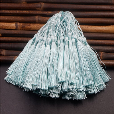 50gab 8cm Poliestera pušķis Bārkstis suka Šūšanas piederumi pušķu bārkstis Apgriezt pušķu kulonu aizkariem rotaslietas DIY Home Decor