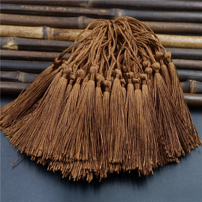 50gab 8cm Poliestera pušķis Bārkstis suka Šūšanas piederumi pušķu bārkstis Apgriezt pušķu kulonu aizkariem rotaslietas DIY Home Decor