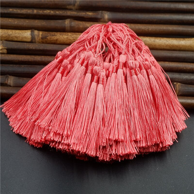 50gab 8cm Poliestera pušķis Bārkstis suka Šūšanas piederumi pušķu bārkstis Apgriezt pušķu kulonu aizkariem rotaslietas DIY Home Decor