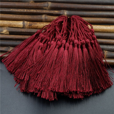 50gab 8cm Poliestera pušķis Bārkstis suka Šūšanas piederumi pušķu bārkstis Apgriezt pušķu kulonu aizkariem rotaslietas DIY Home Decor