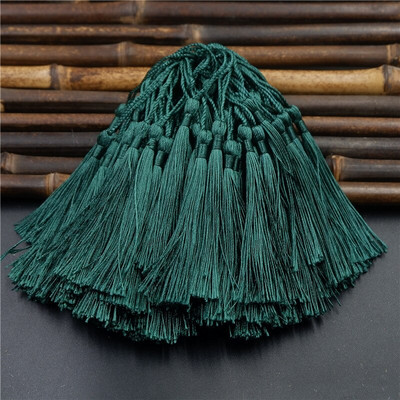 50gab 8cm Poliestera pušķis Bārkstis suka Šūšanas piederumi pušķu bārkstis Apgriezt pušķu kulonu aizkariem rotaslietas DIY Home Decor