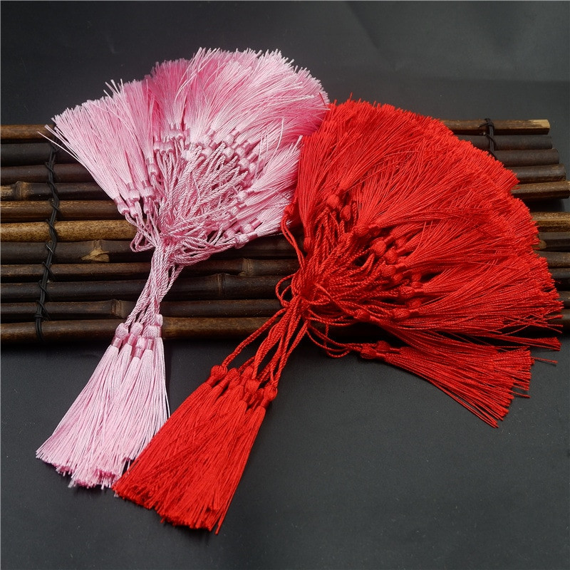 50gab 8cm Poliestera pušķis Bārkstis suka Šūšanas piederumi pušķu bārkstis Apgriezt pušķu kulonu aizkariem rotaslietas DIY Home Decor