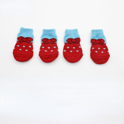 [2021 Promoție] Șosete anti-alunecare pentru pisici Șosete pentru câini din bumbac pur Teddy VIP șosete pentru câini mici Pomeranian pentru animale de companie șosete anti-alunecare pentru pantofi