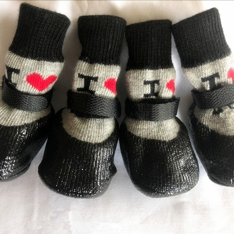 Чорапи за чихуахуа Дрехи за кучета Обувки Водоустойчиви Skarpetki Dla Psa Водоустойчиви гумени водоустойчиви неплъзгащи се ботуши за дъжд и сняг