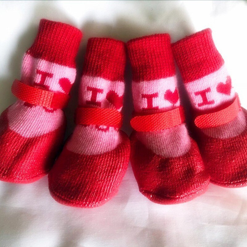 Чорапи за чихуахуа Дрехи за кучета Обувки Водоустойчиви Skarpetki Dla Psa Водоустойчиви гумени водоустойчиви неплъзгащи се ботуши за дъжд и сняг