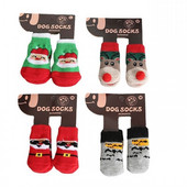 Pantofi de iarnă anti-alunecare pentru câini șosete tricotate pantofi chihuahua pentru pisici mici, groși, caldi, pentru paznici, șosete pentru câini, accesorii pentru papuci