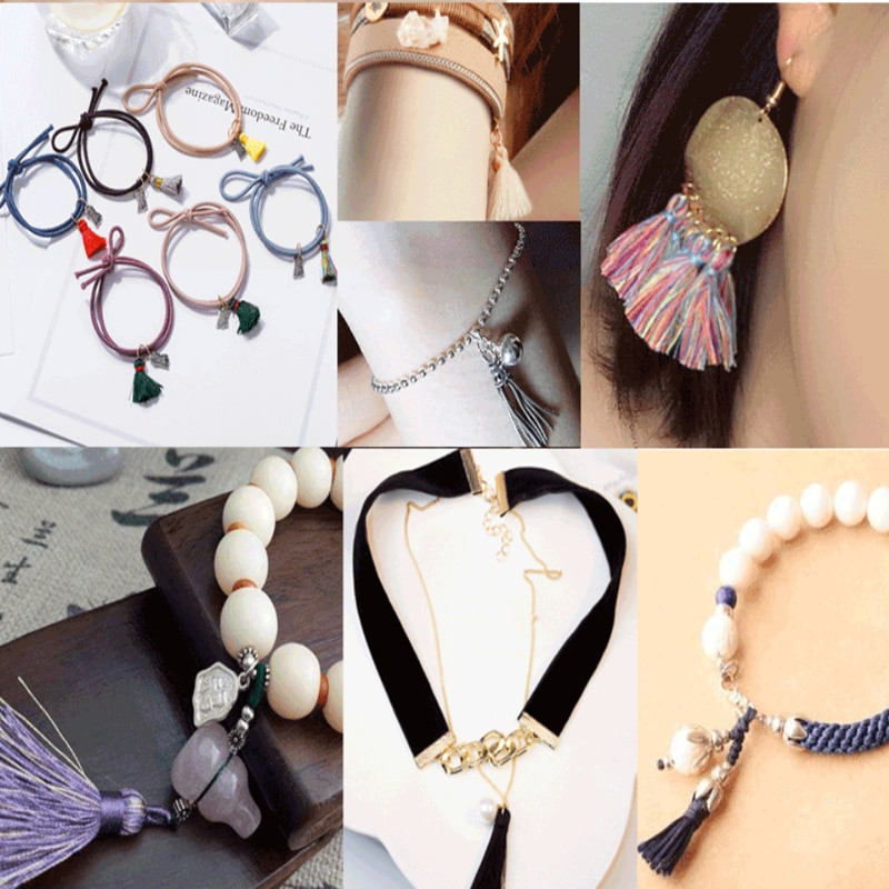 10 τμχ Δερμάτινες φούντες 28 χιλ. Περιθώριο κρόσια για ράψιμο κουρτινών Αξεσουάρ DIY Μπρελόκ ιμάντες κινητού τηλεφώνου Κρεμαστό κόσμημα ευρήματα