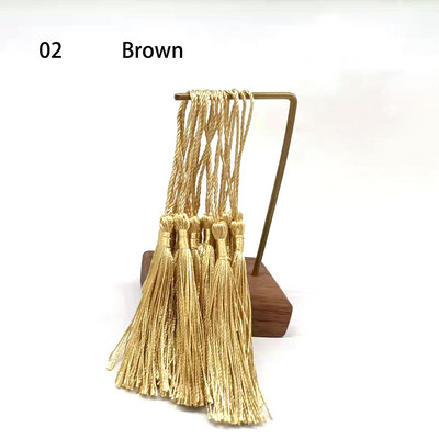 32 tk/pakk segavärvi 7cm Riputusnöör siiditutid narmasõmblus tukk tutti trimmi võtmetutid meisterdamiseks Kaunista kardinatele juurdepääsu