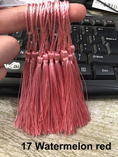 32 tk/pakk segavärvi 7cm Riputusnöör siiditutid narmasõmblus tukk tutti trimmi võtmetutid meisterdamiseks Kaunista kardinatele juurdepääsu