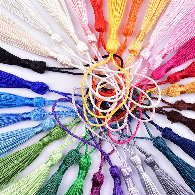 30 buc 13 cm frânghie agățat ciucuri de mătase franjuri pentru fabricarea de bijuterii bricolaj breloc pentru cercei cârlige pandantiv ciucuri pentru meșteșuguri